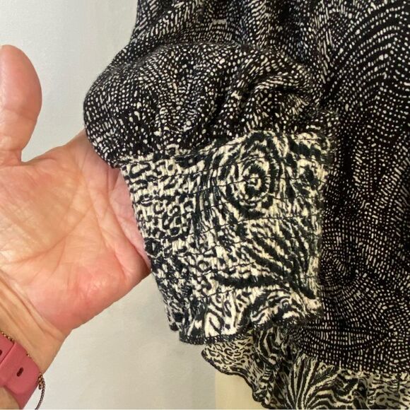 FREE PEOPLE OLIVIA RUFFLE WRAP BLOUSE - Picture 5 of 11